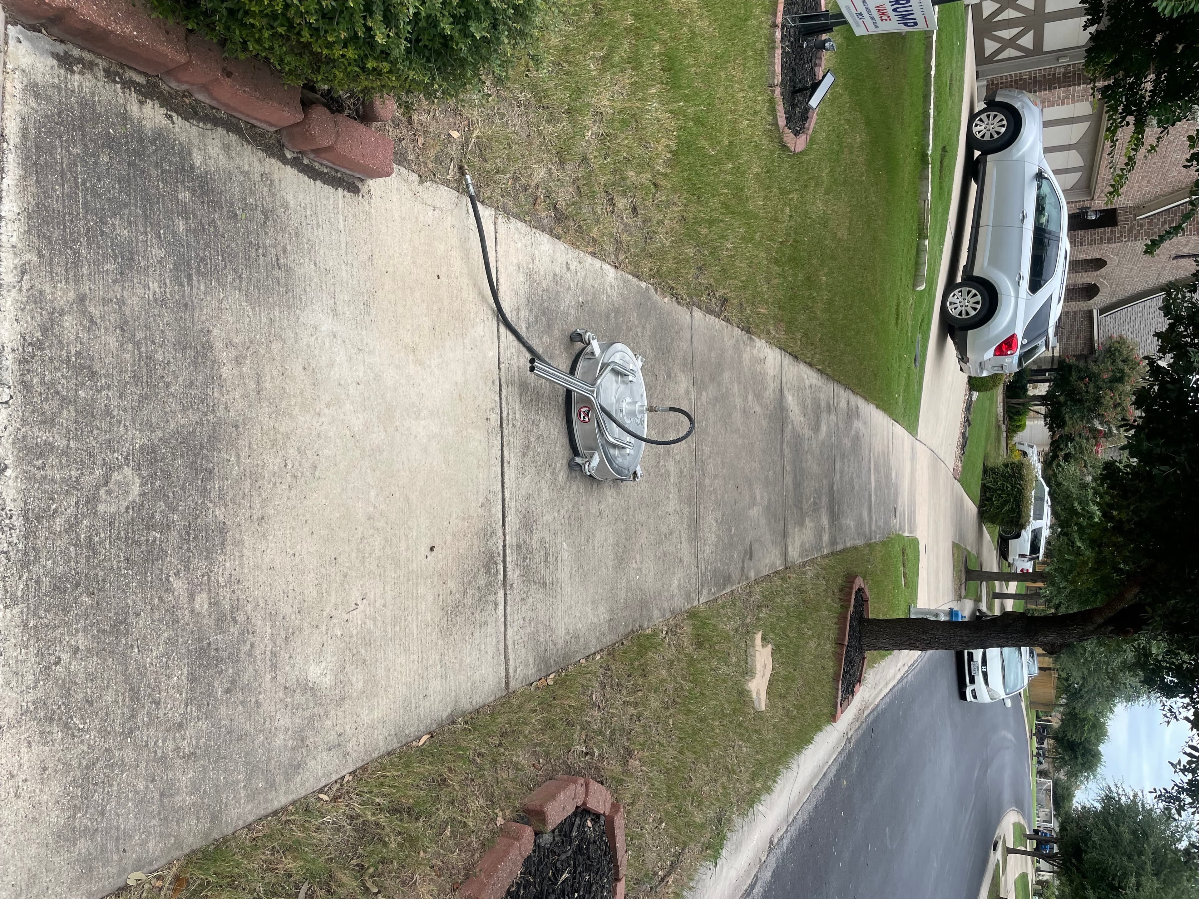 Before – Sidewalk & Curb Cleaning