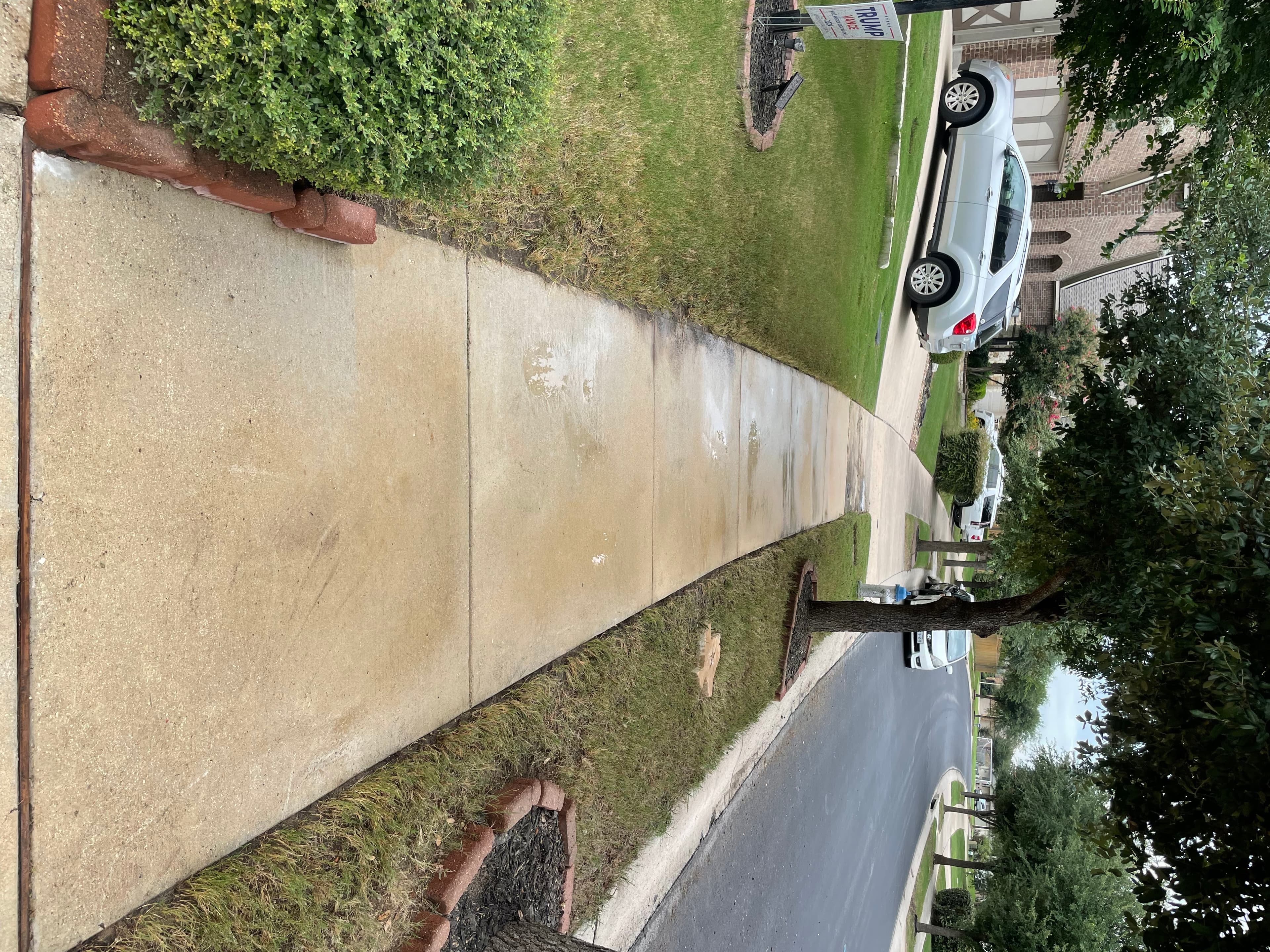 After – Sidewalk & Curb Cleaning